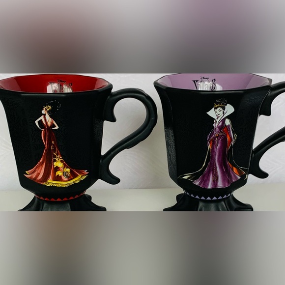Disney Store Disney Villains Designer Collection Pedestal Mug Set - 6pc - Picture 6 of 13